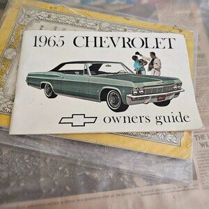 1965 Chevrolet impala original owners guide